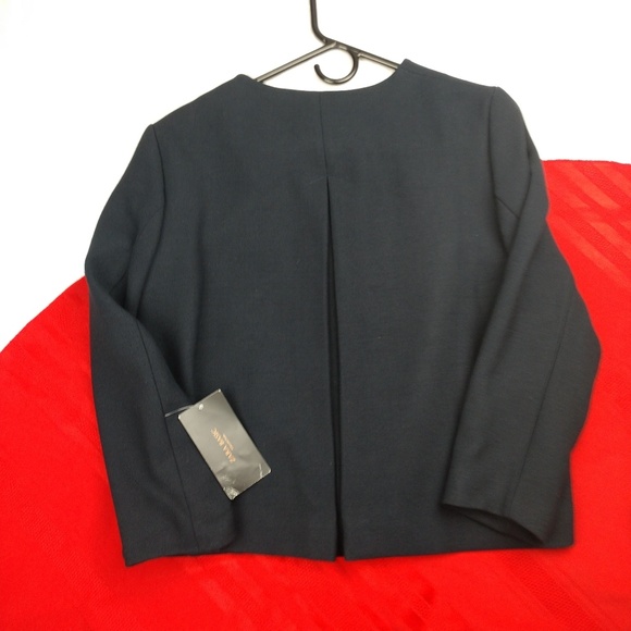 Zara Basic Inverted Back Pleat Blazer Large - Picture 4 of 7